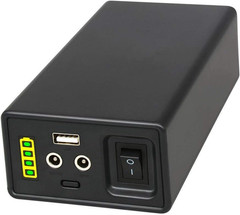 12V 38400mAh Lithium Ion Battery Pack with Dual DC & USB Outputs