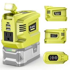 200W Portable Power Inverter for Ryobi 18V AC 110V-120V Converter