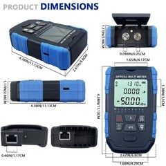 5-in-1 Fiber Optic Cable Tester – Portable Optical Power Meter With Light, FC…