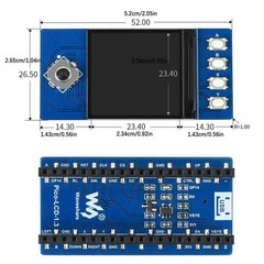 1.3in IPS LCD Display Screen Module ST7789 65K 240×240 SPI for Raspberry Pi Pico