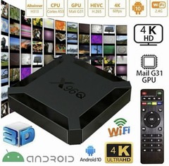 X96Q H313 Quad Core 2+16GB Android 10 4K TV BOX 2.4G WIFI HDMI Media Player 2022