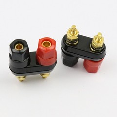 10x Speaker Amplifier Terminal Binding Post Dual 2-way Female Banana Plug Jack
