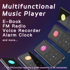 128GB MP3 Player with Bluetooth, Portable Music Player with Built-in Speaker, En