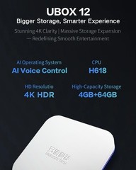 Latest Unblock UBOX Gen 12 安博盒子12 2026 Model Android TV Box 4G+64G 6K WiFi6