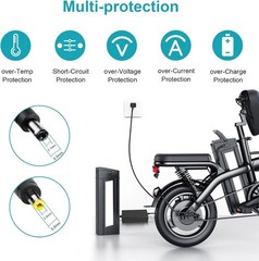 Adapter Charger for Jetson Haze Folding Electric Bike Using 48V Battery