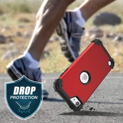 IDweel for iPod Touch 7th Generation Case with 2 Screen Protectors, Red
