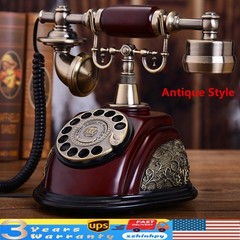 Vintage Rotary Dial Telephone Phone Working Vintage Retro Old Fashion Telephone