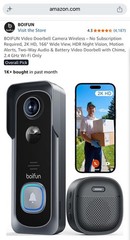 BOIFUN Doorbell Camera Wireless – No Subscription Required, 2K HD, 166° Wide …