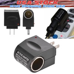 New 110V – 240V AC Plug To 12V DC Car Cigarette Lighter Converter Socket Adapter