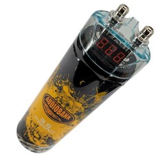 PRO 3.5 Farad Capacitor Car Audio 3500 Watts Power 12V Display + 4 Gauge amp KIT