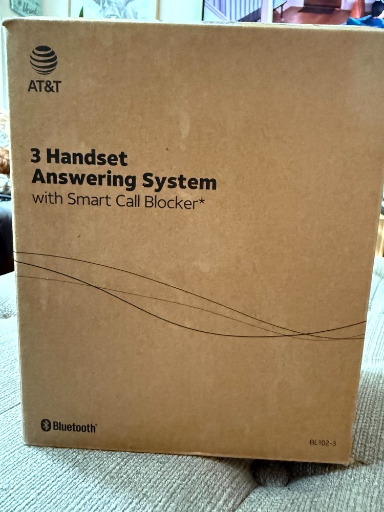 AT&T BL102-3 DECT 6.0 3-Handset Cordless Phone, Caller ID, Answer Machine