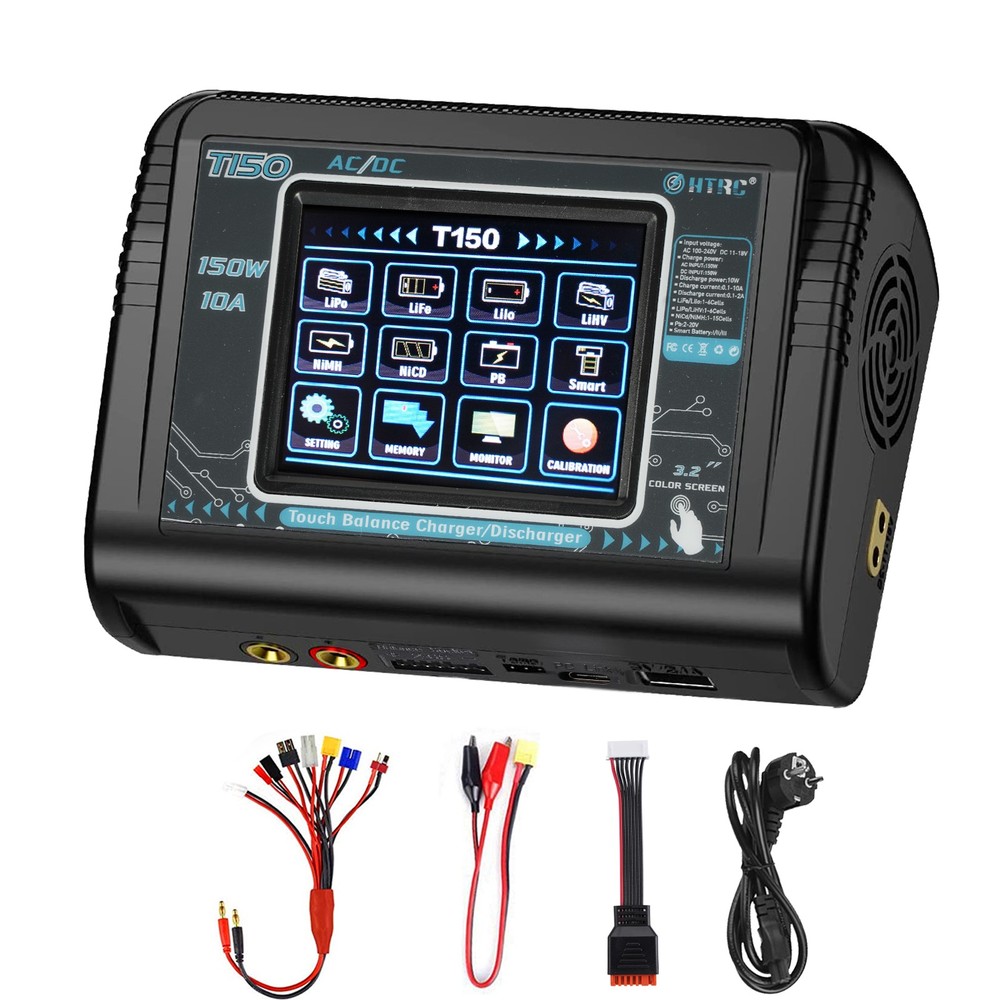 LiPo Battery Charger RC Balance Fast Charger Discharger 150W 10Amp AC/DC Charger