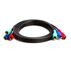 3RCA to 3RCA RGB Gold Plated Male Cable Component Video Audio VCR DVD AV LOT