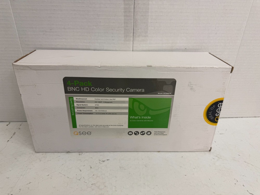 NEW Q-See QCA8091B HD 1080p Bullet Camera w/ Night Vision In Box