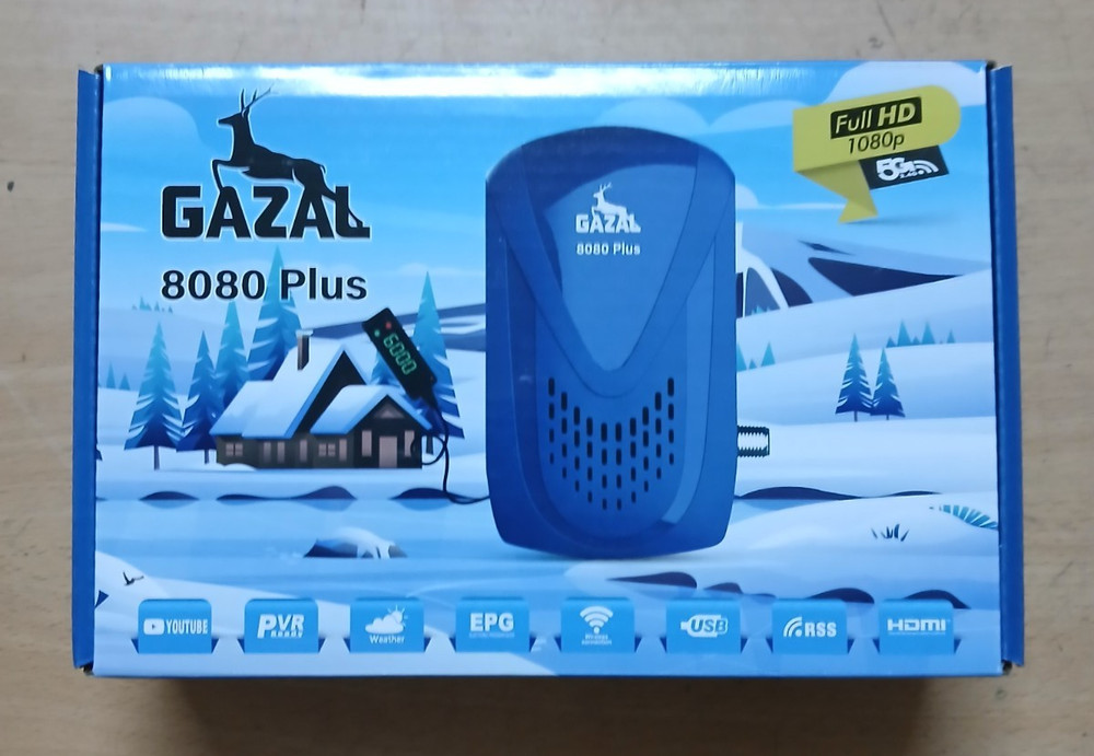 GAZAL receiver 8080 Plus 5G free fast shipping رسيفر اشتراك 10 سنوات