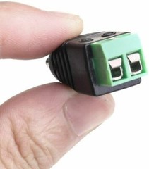 100Pairs Male Female 2.1×5.5mm DC Power Plug Jack Adapter Connector for CCTV Lot