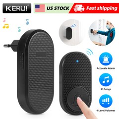 KERUI Wireless Doorbell Waterproof Door Bell Kit Home House Ring Bell US Stock