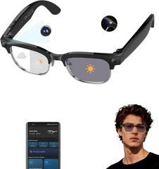 Compatible with Smartphones Smart Glasses 4K Camera Bluetooth Audio AI Recogn…