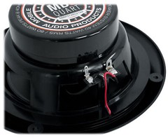 (2) MB QUART NF1-116B 6.5″ 80 Watt Marine 2-Way Coaxial Black Speakers For Boat