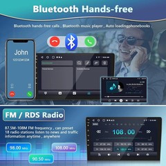 For Toyota Matrix 2003-2004 Radio 9″Android15.0 64G Carplay Stereo Radio GPS Nav
