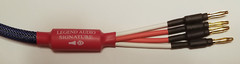 Legend Audio 8ft. Bi-Wire Speaker Cables 9 AWG * SPADES TO banana Signature