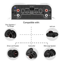 Taramps TS 800X4 800 watts RMS 4 Channels of 200 Watts RMS Car Audio