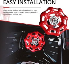 Push Start Button Cover, Metal Car Rotary Knob Decor, Auto One Click Start Decor