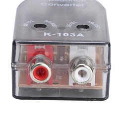 Car Audio High to Low Impedance Converter 12V for Car Stereo Speaker System