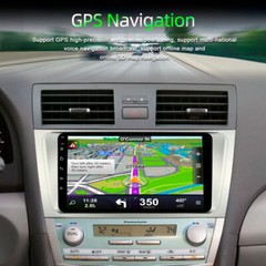 For Toyota Camry 2007-2011 Android 13 Apple CarPlay Car Stereo Radio GPS +Camera