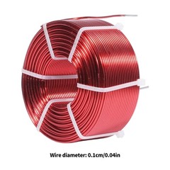 Red Copper Inductor Coil 1.0mm Handles High Current In Speaker Division Circuits