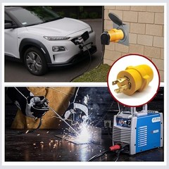 Groovely NEMA Generator Welder Adapter,30 Amps to 50 Amps L14-30P to 6-50R