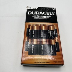 Duracell CopperTop Alkaline D Batteries 14 Pack Exp 2035 – Open Box