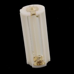 4 x Plastic Cylindrical Battery Holder Case Box for 3 x 1.5V AAA Batteries
