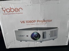 YABER Pro V6 WiFi 6 Projector, 1080p, Auto Keystone, 50% Zoom