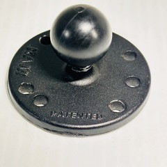 RAM-B-202U RAM Mount 1-Inch Ball With 2.5 Inch Round Base With AMPS Hole Pattern