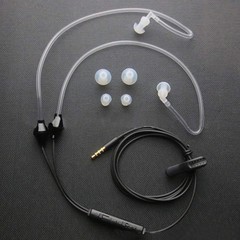 Anti Radiation Air Tube Stereo Ear Headphones In Ear Noise Cancelling Earbuds