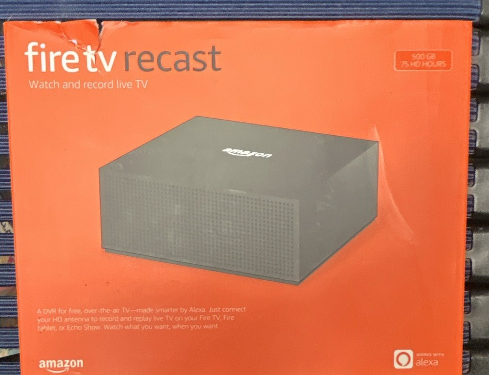 Amazon Fire TV Recast 500GB DVR Box HDD Hard Drive Recorder, Black