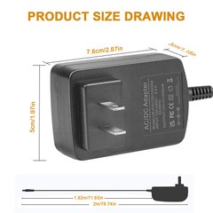 15W Power Supply Charger for Amazon Wireless Speaker Echo Dot Clock Fire TV Cube
