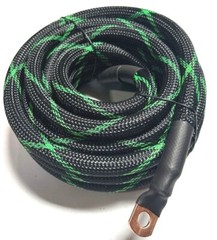 Braided Snakeskin Sleeving Copper Stranded Power Wire Multi Length/Color LOT