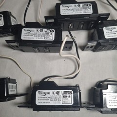 Lot of 7 Lutron Homeworks STR-NB-NONE Black Keypads Used Functional