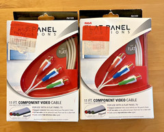 RCA Flat Panel Solutions 11 FT. COMPONENT VIDEO CABLES (Lot of 2) – NOS