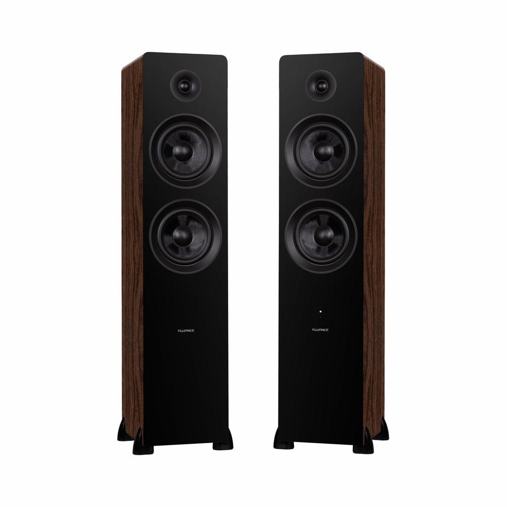 Fluance Powered Floorstanding Tower Speakers for TV, Turntable, PC & Bluetooth