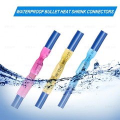200PCS Heat Shrink Spade Connectors Kit 22-10 AWG Female Male Spade Terminlas