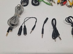 Mixed Lot 15 RCA Auxiliary Audio Video Cables 3.5mm Composite Various