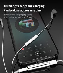 Headphone Adapter Lightning to 3.5mm Aux Audio Jack and Charging Extender Don…