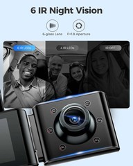 AZDOME 4K Dash Cam M550 Pro Built in 5.8Ghz WiFi GPS Car DVR Upgrade AZDOME M550