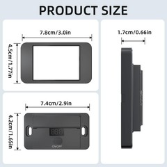 Upgraded 12V USB Outlet 72W Dual QC 3.0 18W and Type C 36W Car Port Black
