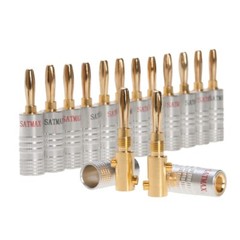 Banana Plug Dual Screw 24K Gold Plated Speaker Wire Jack Connector Multi-Pck LOT