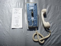 Vintage Cortelco 2554 255413-VBA-20M Wall Phone BEIGE 2554-V-BG UPC 048044255123
