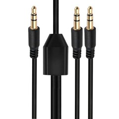 Seadream Audio Y Splitte Cable 1.64FT;3.5mm 1 Male to 2 Male Audio M to 2M